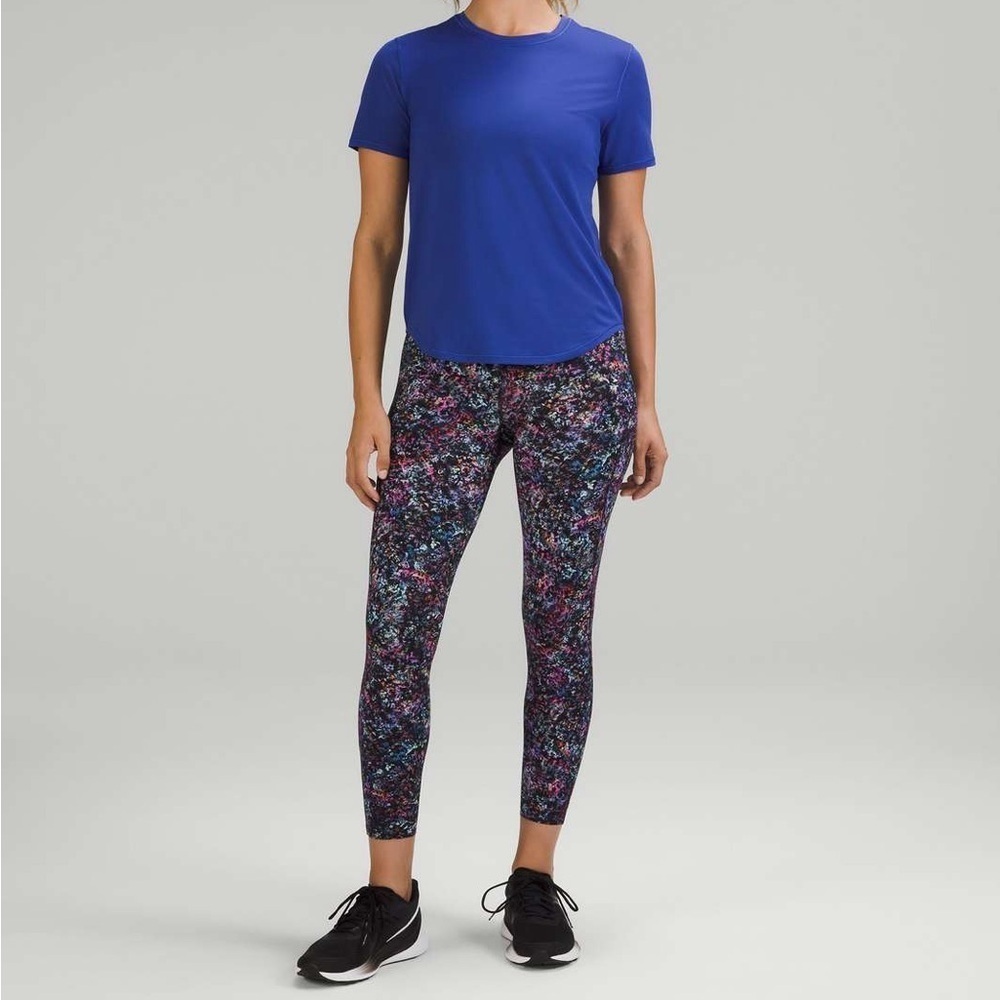 Lululemon Base Pace High-Rise Running Tight 25" Floral Spray Multi Size 6